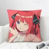 Anime Character Nino Nakano Cushion Cover Natural Linen Pillowcase Set AllinOne Decor for Sofa Bedroom  Chair