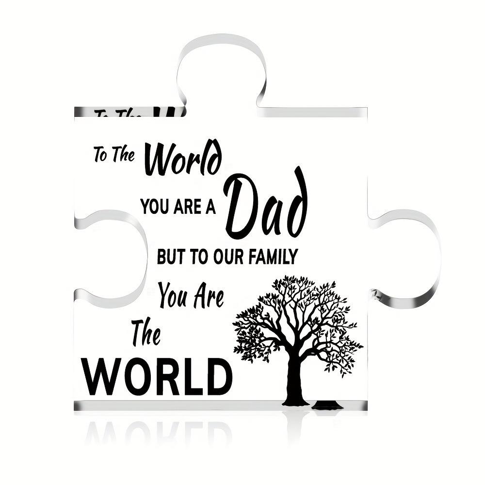 1pc Acrylic Puzzle Mother's Day Gift Transparent Decoration Home Office Desktop Decoration