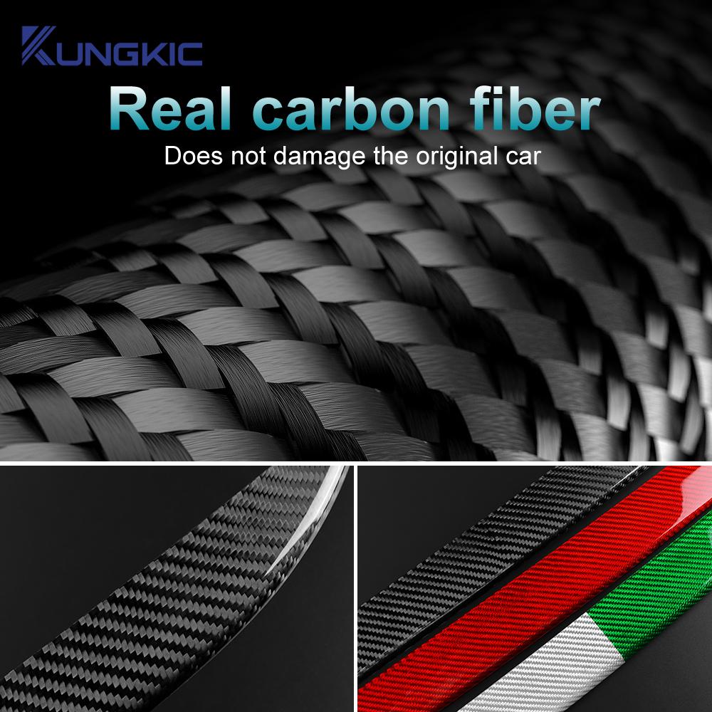 Real Hard Carbon Fiber For Abarth 595 695 595C 2017 2018 2019 2020 2025 2025 2025 Car Rear Bumper Decorarion Sticker Accessories
