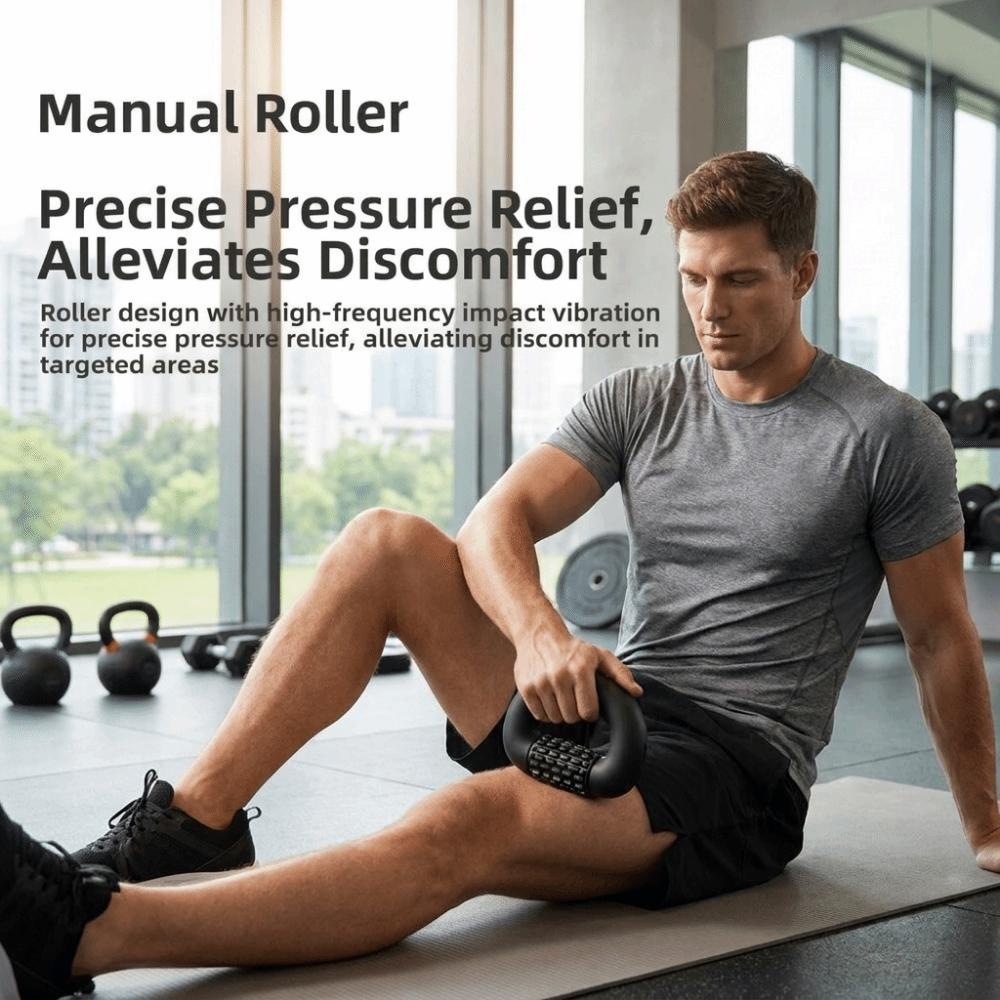 Deep Tissue Electric Muscle Massager Rechargeable Rolling Percussive Massager Muscle Recovery