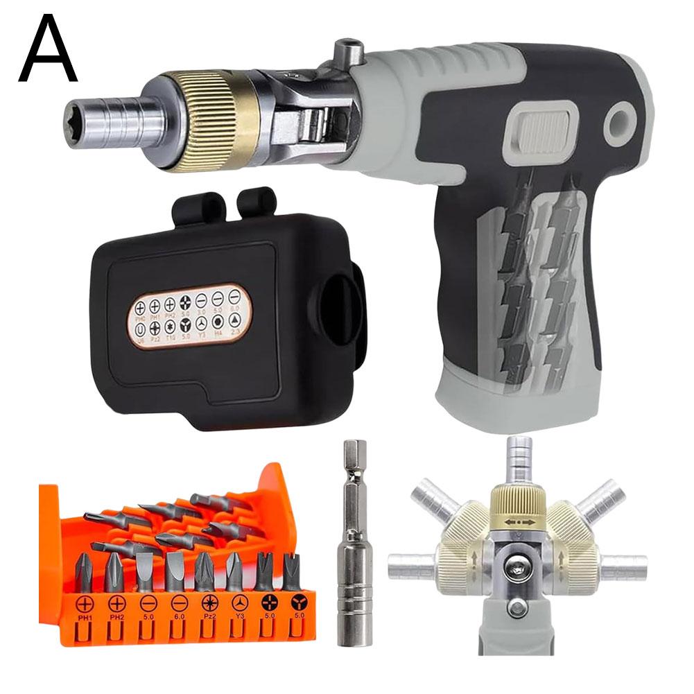 Multifunctional Bit Holder Ratchet Screwdriver With Ratchet And Dual Use Screwdriver Double Headed Mini Screwdriver Extendable