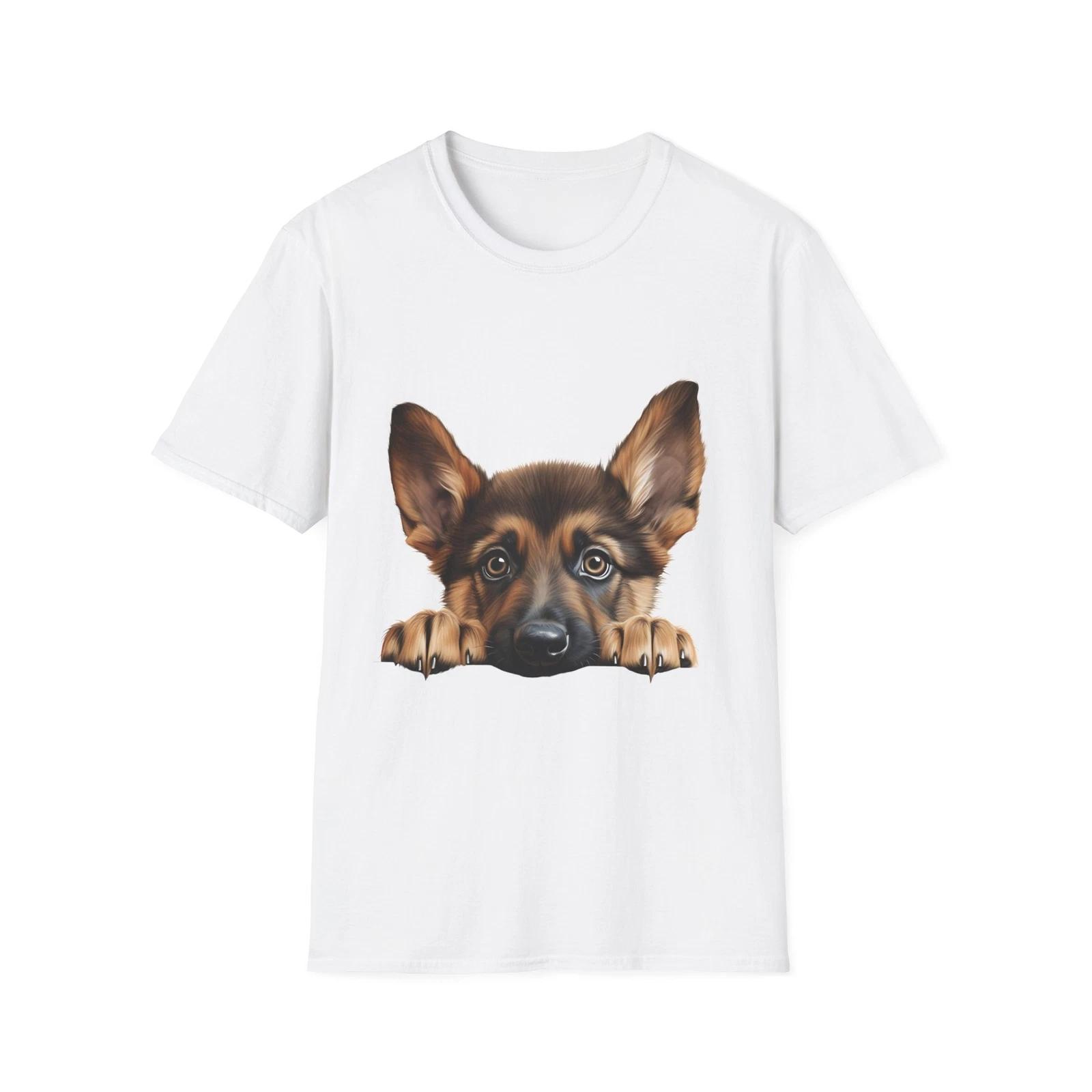 Cute German Shepherd T-Shirt, Pet Lover Apparel, Dog Lover Gift, Animal T-Shirt, 2XL