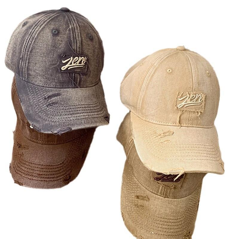 Stylish Embroidered Baseball Cap For Women With Sun Protection In Vintage Green Color