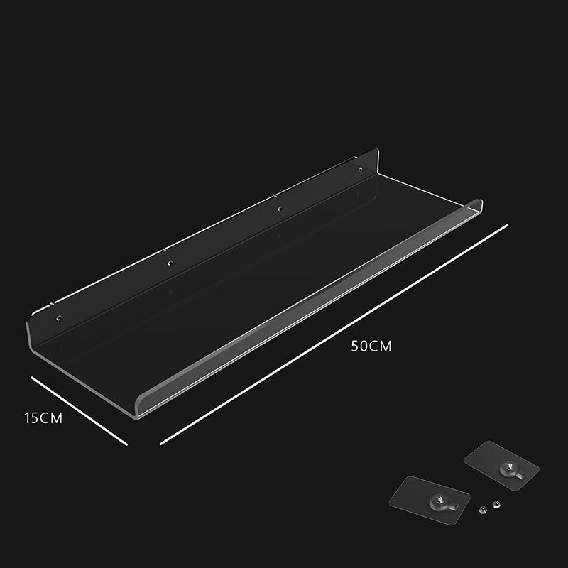 Clear Acrylic Shelves for Wall,Invisible Mounted Display Ledge Kids Bookshelf for Bathroom,Living Room,Bedroom,Kitchen,Study