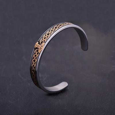 Retro Nordische Wikinger Thors Hammer Armband Edelstahl Offene Armbänder Herren und Damen Punk Amulett Schmuck