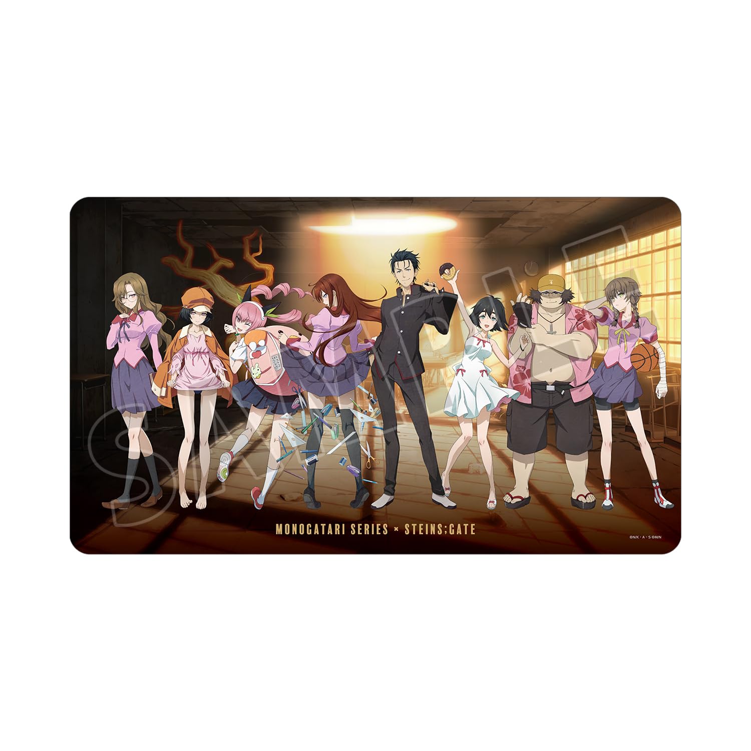 

Monogatari Series x STEINS GATE Original Illustration Group B Collaboration Desk Mat Ver. Multi-Function