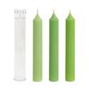 Pinstripe Cylindrical Pole Candle Mold Diy Cylindrical Candle Making Supplies Easy To Release Durable Acrylic Plastic Mould
