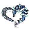 Rhinestone Heart Brooch for Women Flower Love Office Party Lapel Pins Gifts