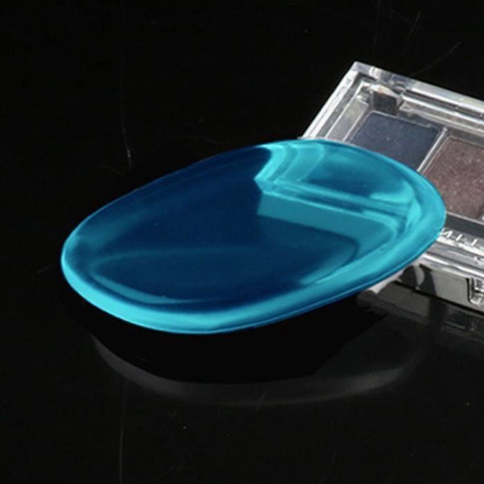 Bleu Gel de Silice éponge Attaché Transparent Fond de Teint Maquillage Outil Cosmétique