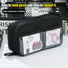New 5-Layer Transparent Pencil Pouch With Large Capacity And Lightweight Design School Supplies Pencil Cases For Girls