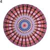 Grande Telo da Spiaggia Mandala per Adulti Sciarpa Rotonda Vintage in Chiffon Anti-sole Telo da Spiaggia Tappetino da Picnic per Yoga all'Aperto