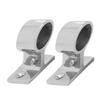 2PCS Stanchion Hand Rail Fitting 316 Stainless Steel Mirror Polishing Rustproof for Boat Yacht Marine 22mm 7 8in