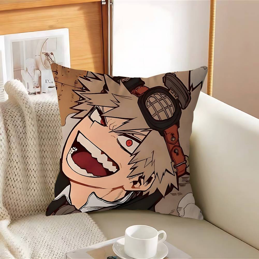 Katsuki Anime Bakugou Pillowcase Toon Gift Cushion Cover Bedroom Home Sofa Chair Seat Decor Pillow Case