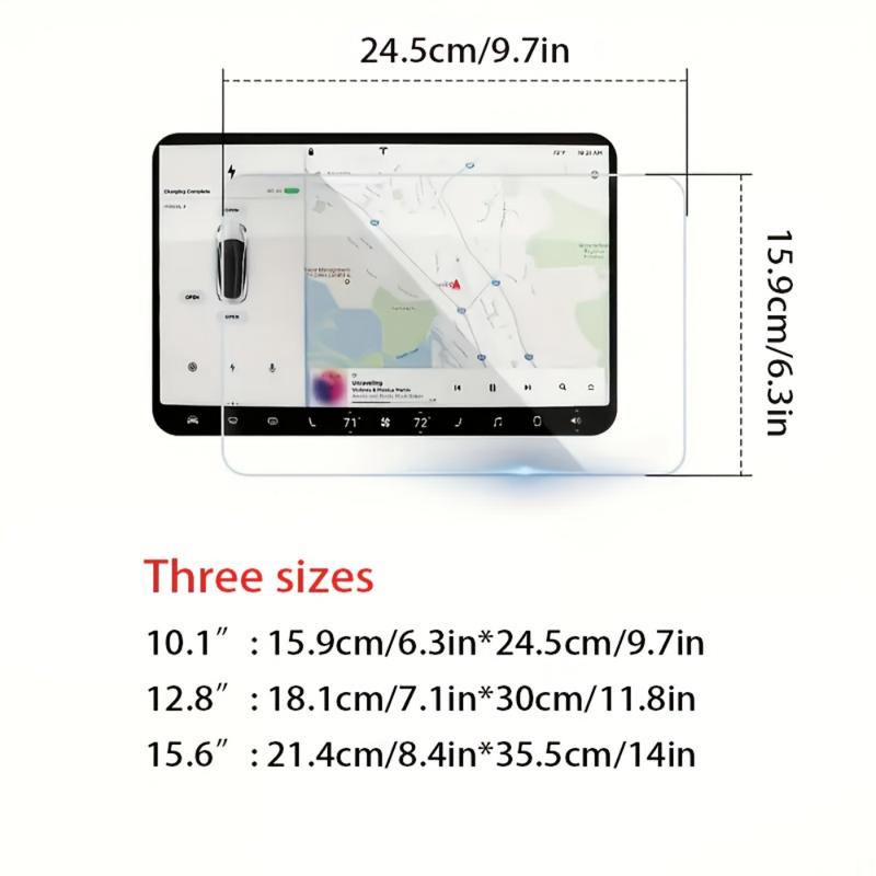 For BYD Dolphin Seal Shark Song Han Tang Qin L Car Navigation Screen Accessories Tempered Glass Scratch Resistant Protector Film