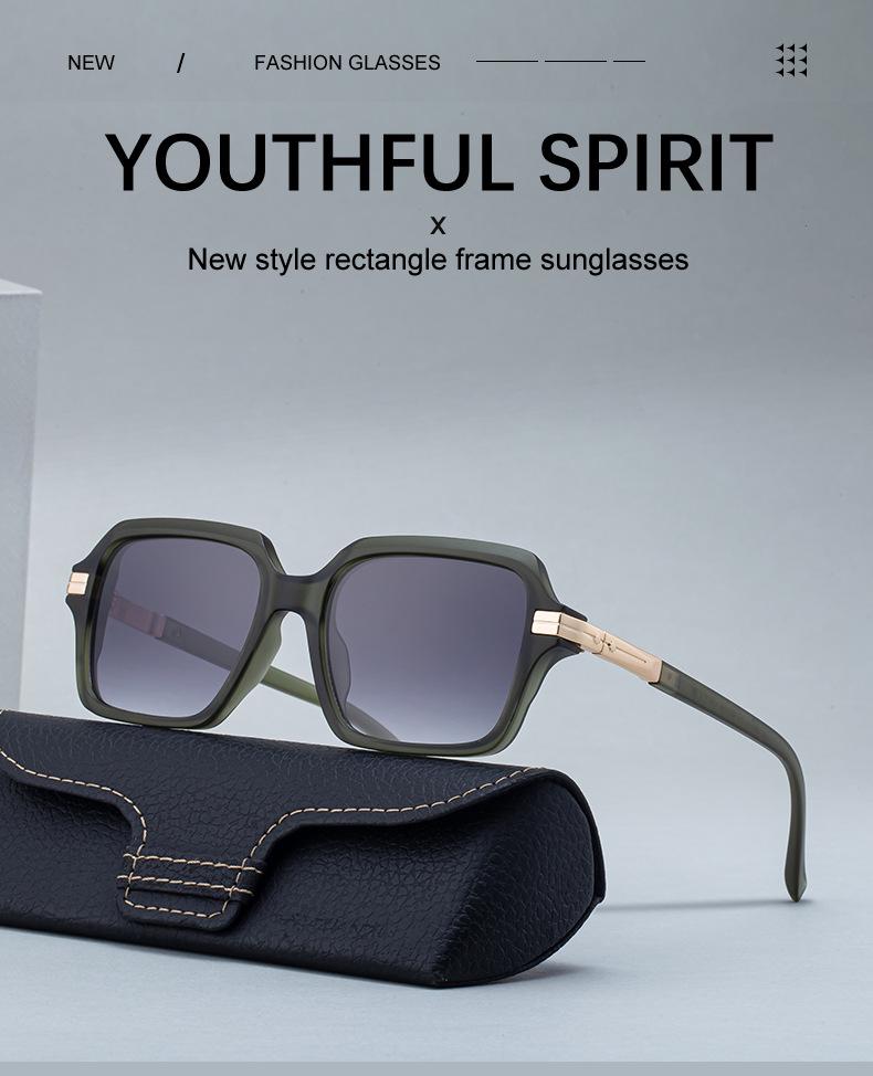 KAJILA Men's Trendy 2026 European Square Frame Sunglasses - Versatile Outdoor Sun Protection