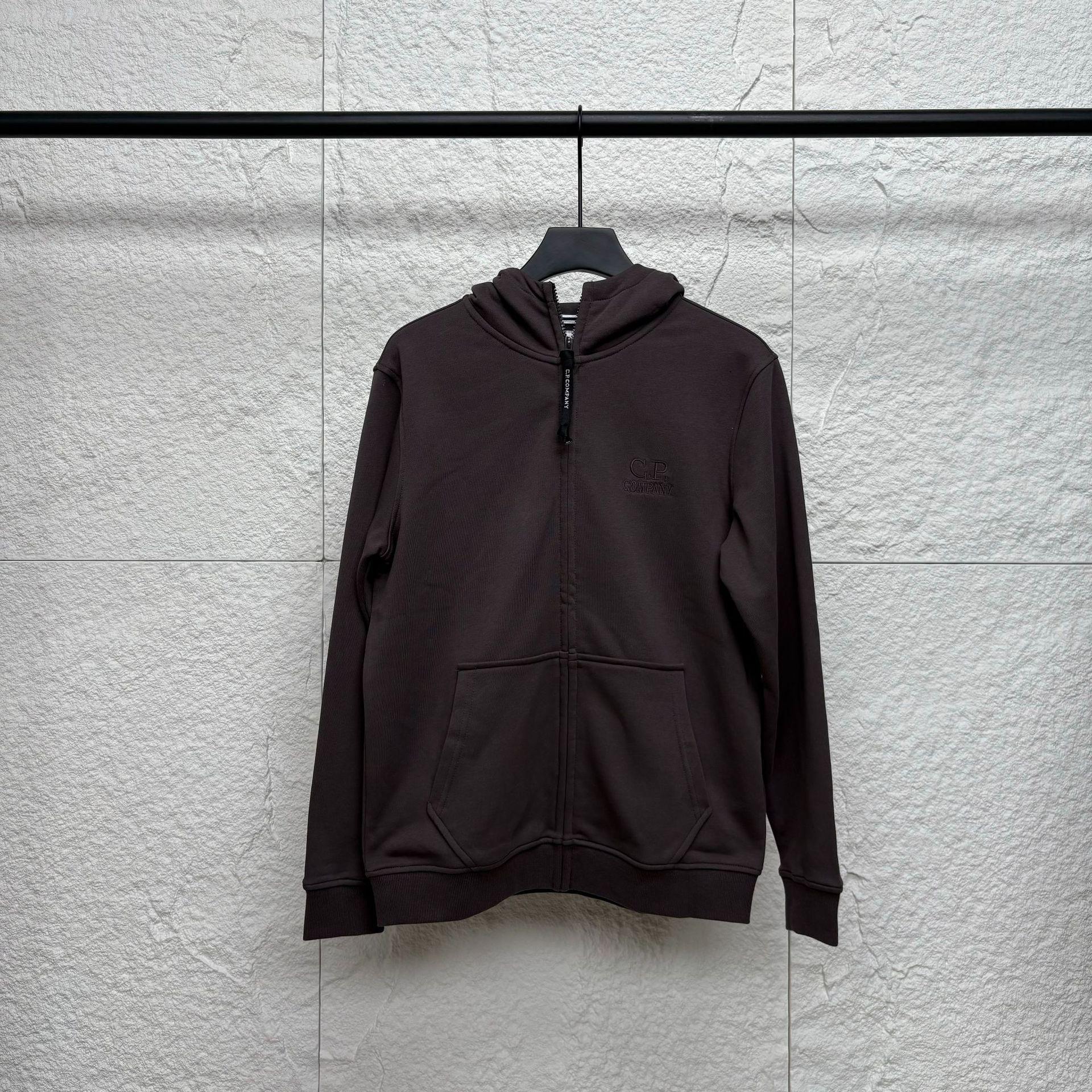 

Унисекс Худи в стиле очков с однотонной расцветкой и карманами на молнии (Стиль осень/зима) XXL серо-коричневый