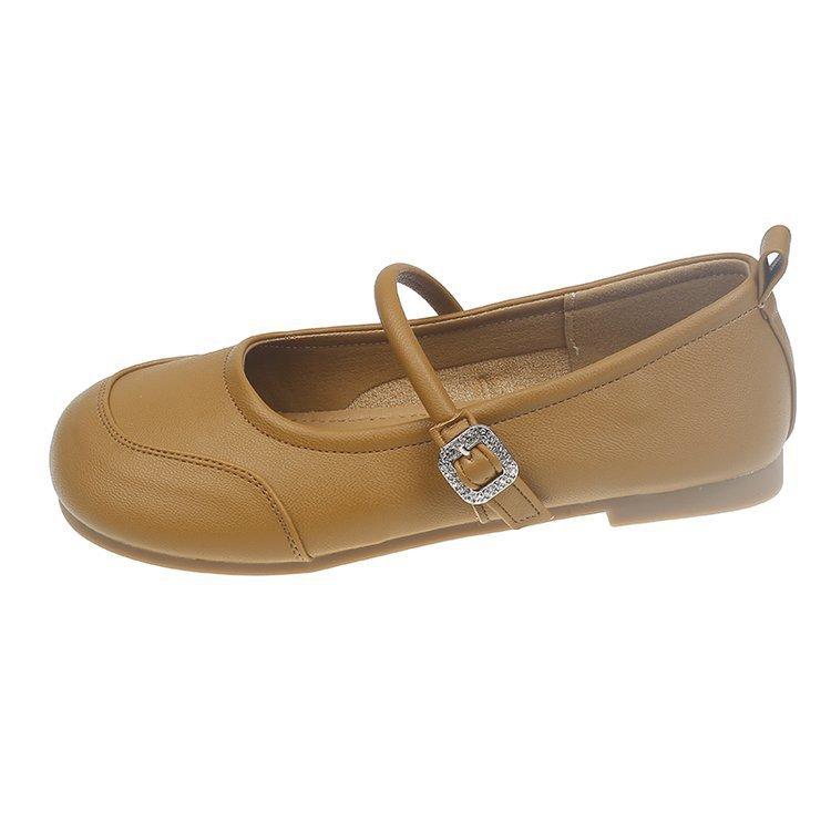 Autumn Wind Autumn Ladies Korean Shallow Mouth Silver Flat Single Shoes Female Gentle Mary Jane Shoes Female Shoes