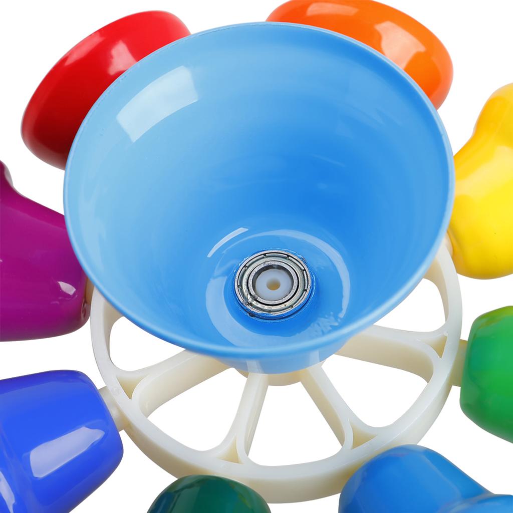 8 Note Hand Bell Percussion Instrument Musical Toy with Sitck for Children Toddler Kids Early Musical Education