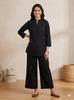 Women's Straight Kurti with Wide Leg Pants Set Indian Casual Wear Top Cord Set