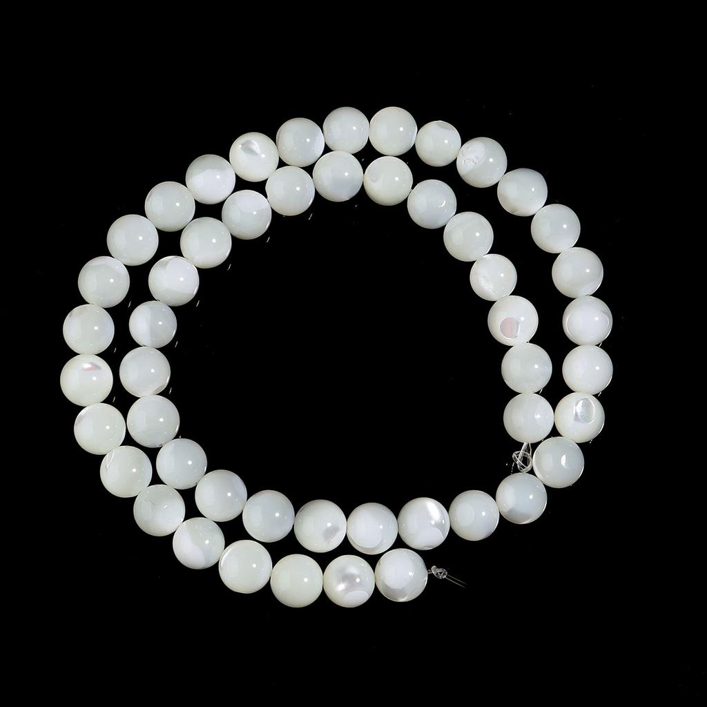3 4 6 8 10mm Natural Shell Beads Mother of Pearl Trochus Shell Round Loose Beads For Jewelry Making DIY Necklace Accessories