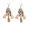 Retro Bohemian Woven Tassel Earrings In Niche Forest Style