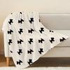 Scottish Terrier Fleece Throw Blanket Soft, Cozy & Warm with Hemmed Edges, Ideal for Couch, Home Use & Valentine's Day Gift
