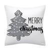 Cross-border New Hot-selling Christmas Pillowcase Simple Gray Christmas Decoration Cushion Pillowcase