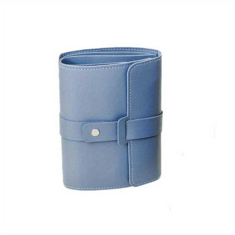 1PC PU Leather Ear Stud Storage Bag Multi-layer Jewelry Finishing Storage Organizer Book Type Storage Bag For Earrings Rings