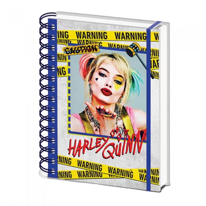 Birds Of Prey Warning Harley Quinn A5 Notebook