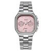 Five-Pin High-End Women'S Watch Niche Square Disc Calendar High-Value Steel Belt Watch Watch