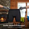 Pantaloni scurți cu protecție pelviană căptușită, Schi, Scut activ pentru coccis, Negru, pentru activități pe vreme rece