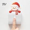 Waterproof Wall Sticker Christmas Snowman Switch Stickers, PVC Light Decals for Square Power Switches & Seasonal Guard Socket Panels, Removable