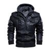 US Size Fall and Winter Men's Washed Leather Jacket Leather Jacket
