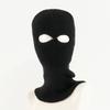 Maschera termica autunnale e invernale copricapo per punto spot sci equitazione al freddo cappello in lana lavorato a maglia a due fori maschera per copricapo sportivo