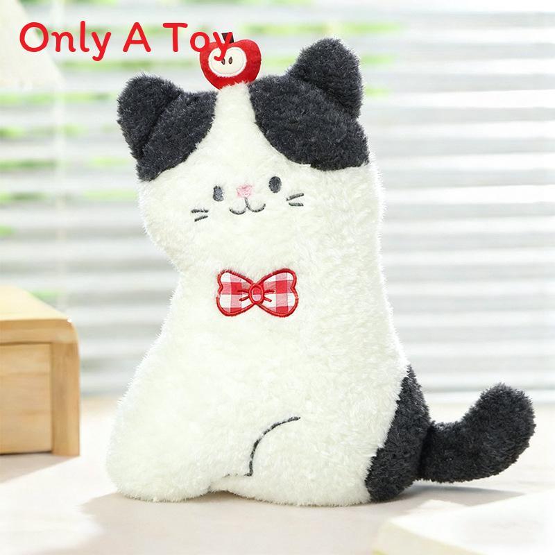 Plush Cat Toy With Apple Design For Girls And Boys Perfect For Sleep And Relaxation
