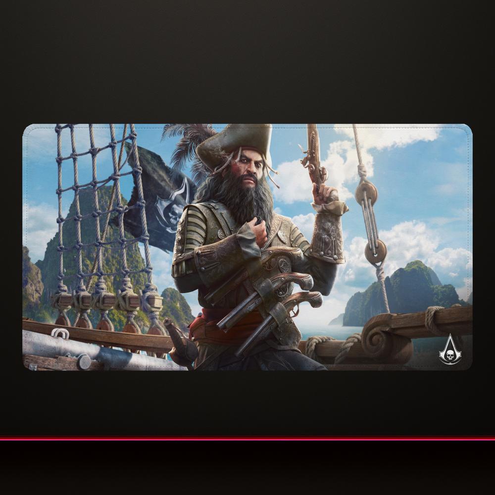 Assassin's Creed Black Flag Mouse Pad Gaming Office Accessories Mousepad Large Game Keyboard Overlock Non-slip Desk Mat Diy
