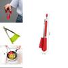 Red Green Silicone Food Clip Kitchen Utensil 9 12 Inch Clamp Anti-slip Bread Bbq Clip