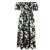 Vestido feminino de verão plus size estampado casual vestido de férias boêmio elegante midi vestidos longos