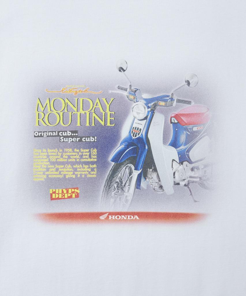PHYPS MOTORCYCLE Super Cub Short Sleeve White