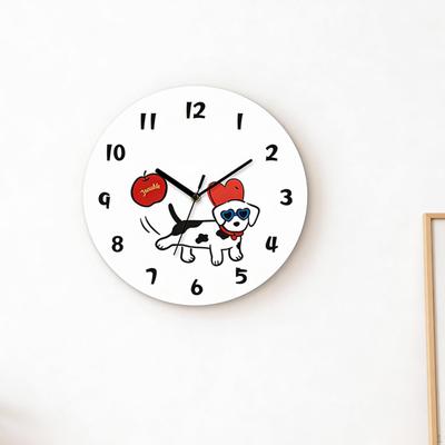 Clock Decorative Clock, Cute, Modern Wall Ornament, Silent for Kids Decor Housewarming Gift