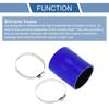 X AUTOHAUX Silicone Hose, Silicone Tube, 4 Layer Reinforced Intake Pipe, Rageter Hose, Blue