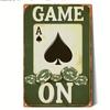 Playing Cards Poster Metal Sign 20x30cm Wall Art