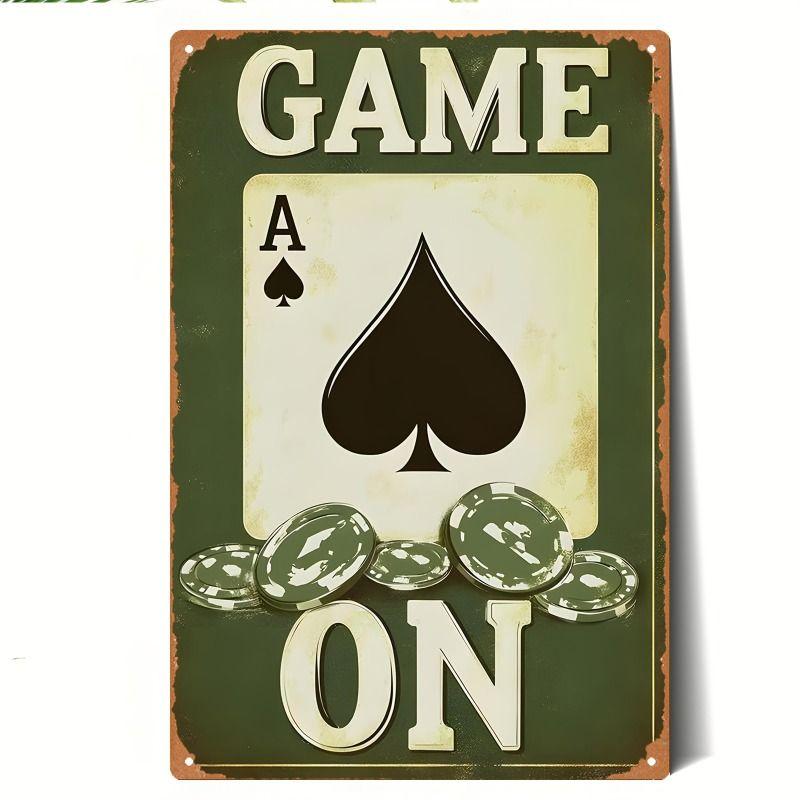 Playing Cards Poster Metal Sign 20x30cm Wall Art