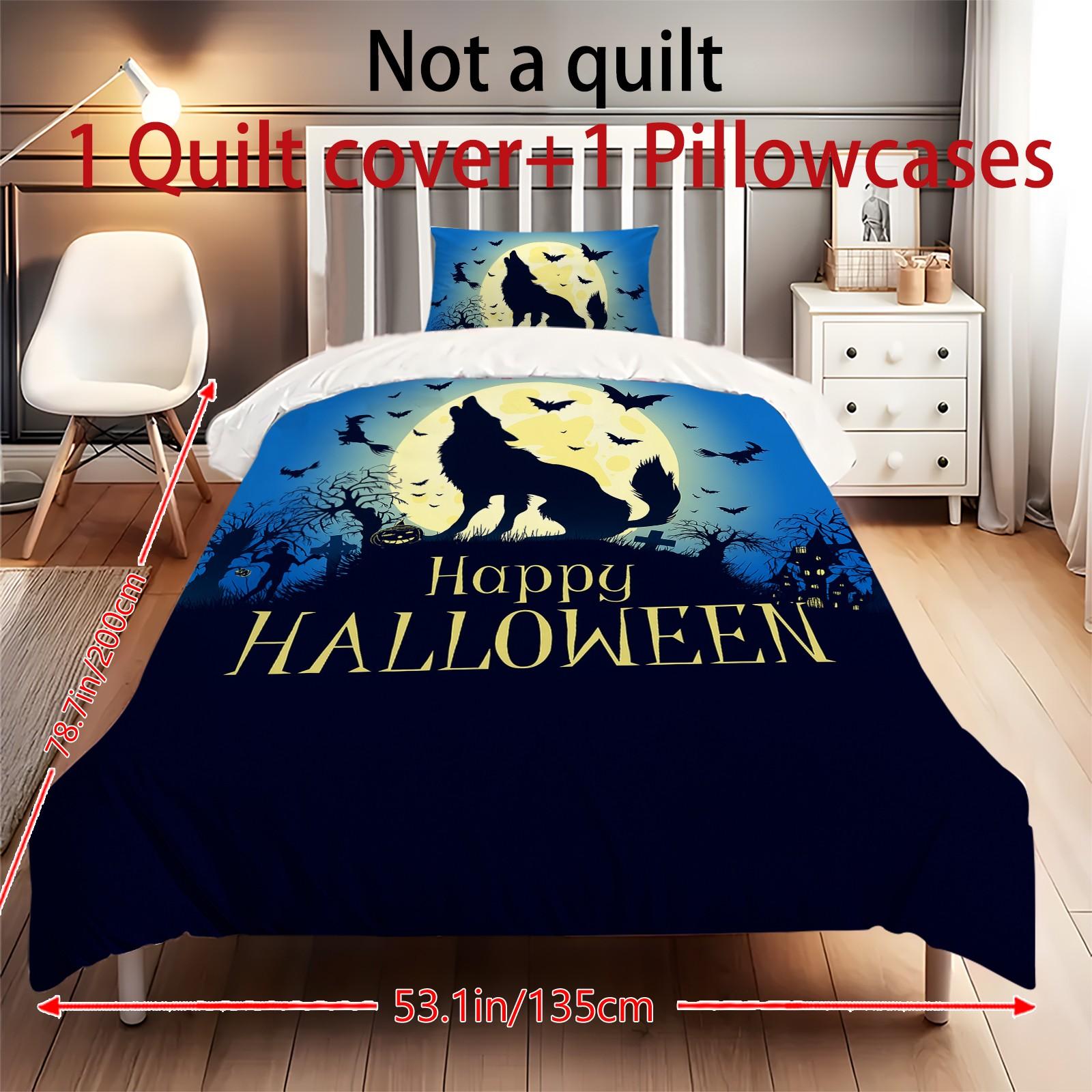 

Пододеяльник с принтом рождественских украшений. Супермягкая матовая микрофибра для двуспальной кровати. Удобный комплект с застежкой-молнией и 2 наволочками. One Size