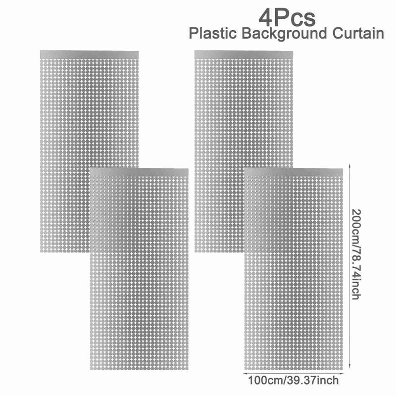 Party Backdrop Metallic Foil Fringe Tinsel Curtain Adult Kids Birthday Party Wedding Decoration Baby Shower Favor Supplies