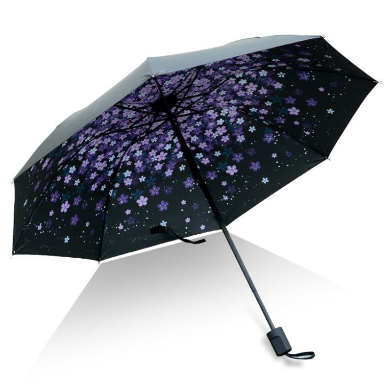 Umbrella Folding Umbrella Advanced Sense Sunscreen UV Protection Parasol Student Umbrella Rain Shine