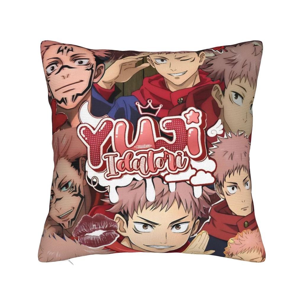 Itadori Yuji  Pillowcases Stuff Printing Cushion Cover Decorations  JJK Anime  Pillow Case Cover Home Multi Size
