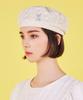 Bajal Epoxy Stud See-Through Beret White