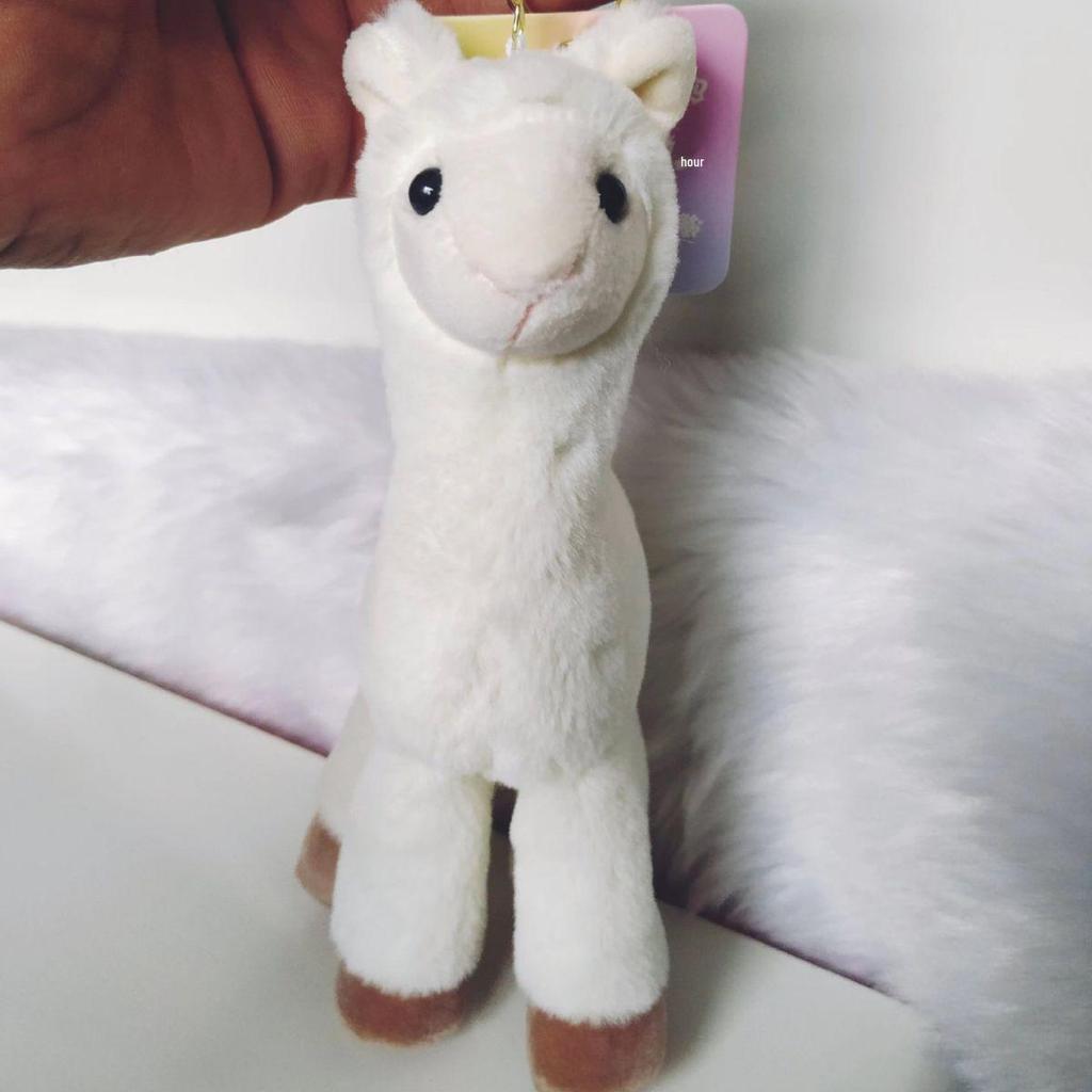 Colorful Cartoon Alpaca Keychain - Plush Llama Doll Bag Charm