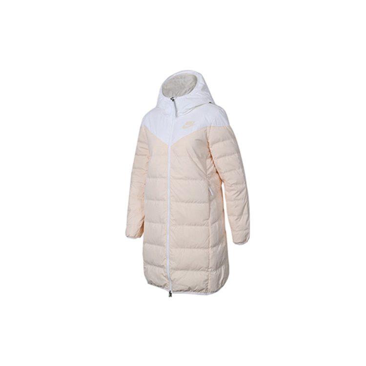 Nike Down Jackets Women's Ice Garnet Red Hooded Moderate 939441-100